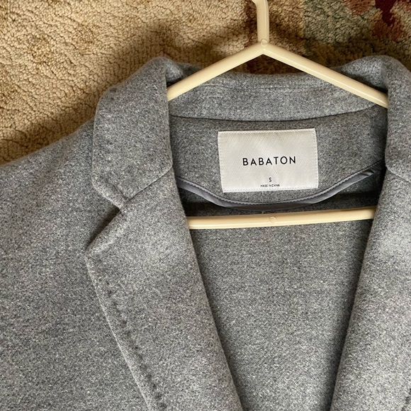 Aritzia Stedman Wool Coat Grey Size Small - Picture 6 of 10